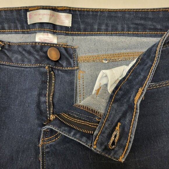 NOBO No Boundaries Skinny Jeans Dark Wash Juniors 15 - Picture 3 of 9